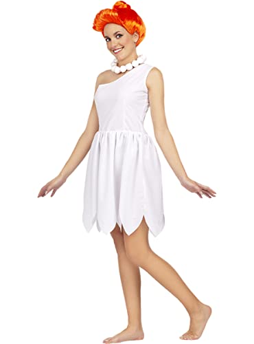 Funidelia | Disfraz de Vilma Picapiedra - Los Picapiedra mujer The Flintstones, Cavernícolas - Disfraz para adultos y divertidos accesorios para Fiestas, Carnaval y Halloween - Talla XL - Blanco