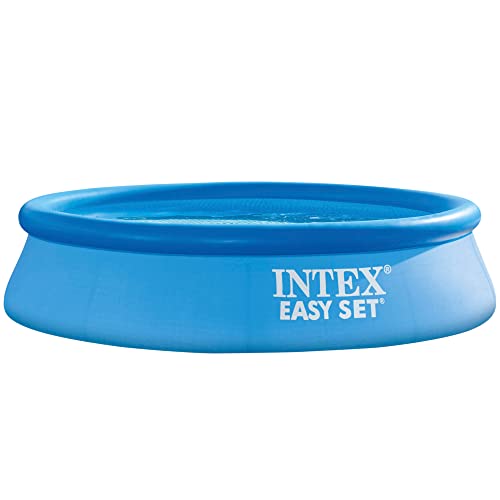Intex 28106NP - Piscina hinchable INTEX, Piscina redonda, Ø244x61 cm, capacidad para 1.942 litros, Piscina Easy Set, conexiones 32 mm, Montaje 10 minutos, Para 2 personas