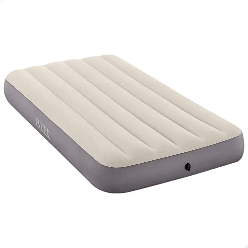 Intex 64101, Fibertech Deluxe High, Colchón hinchable, Unisex adulto, Multicolor, 99 x 191 cm