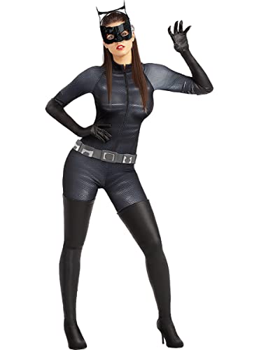 Funidelia | Disfraz de Catwoman para mujer Mujer gato, Superhéroes, DC Comics, Villanos - Disfraz para adultos y divertidos accesorios para Fiestas, Carnaval y Halloween - Talla XL - Negro