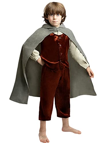 Funidelia | Disfraz de Frodo - El Señor de los Anillos Oficial para niño Talla 5-6 años El Hobbit, Películas & Series, El Señor de los Anillos, Lord of The Rings (LOTR) - Color: Gris/Plateado