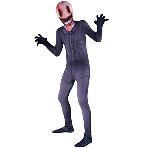 Morphsuits Disfraz Mostruo Niño, Disfraz Smiley,Disfraz Asesino, Disfraz Terror Niño,Disfraz Miedo Niño, Disfraces Halloween Niño, Disfraz Terror Niño, Disfraz Halloween Niño Talla L