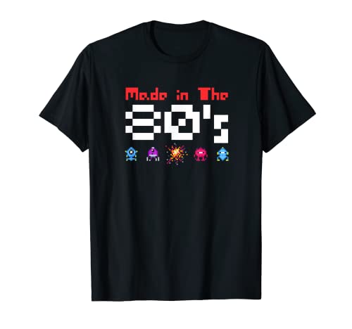Made in the 80's Divertido Disfraz años 80 para Hombre Mujer Camiseta