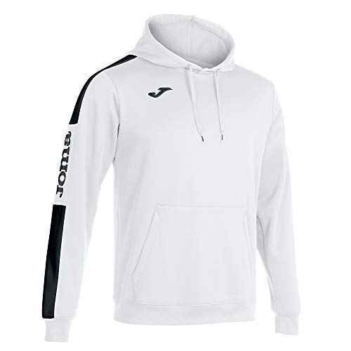 Joma Championship Iv, Sudadera Con Capucha Hombre, Blanco-negro, S