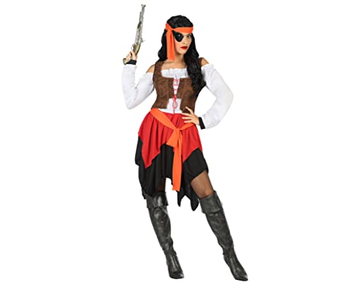 Atosa disfraz pirata mujer adulto corsaria M