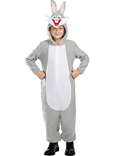 Funidelia | Disfraz de Bugs Bunny - Looney Tunes para niño y niña Dibujos Animados - Disfraces para niños, accesorios para Fiestas, Carnaval y Halloween - Talla 5-6 años - Gris/Plateado