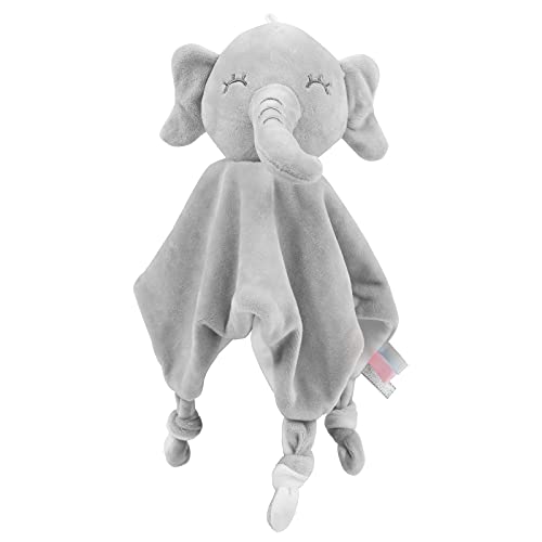 Vicloon Manta de Seguridad para Bebés,Mantita de apego bebé de Muñeca Elefante,26x27cm Toalla para bebés Toalla de Saliva,Regalo Bebe