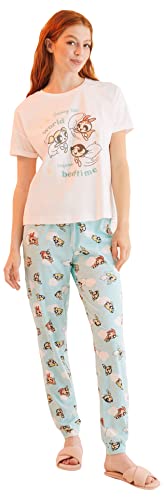 Women'secret Juego de Pijama, Marfil, M para Mujer