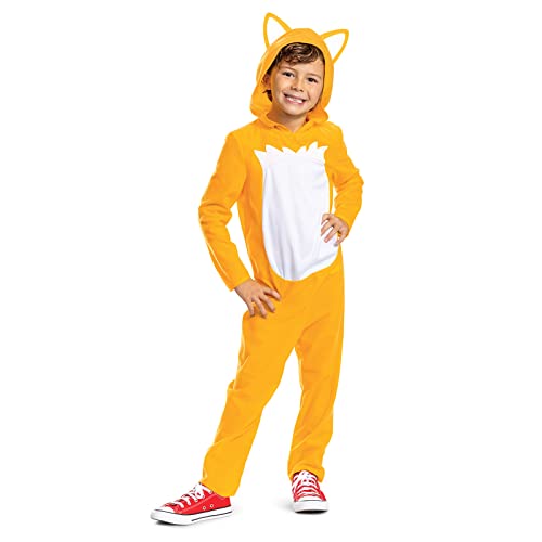 Disguise Oficial - Disfraz Tails Sonic Niño, Disfraz Sonic Niño, Disfraz Videojuego Niño, Disfraz Carnaval Niño Halloween Talla M