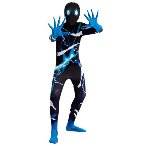 Spooktacular Creations Niños de Halloween de Miedo de Disfraces para Niños Zalgo Slenderman Rastrillo Bodysuit Skinsuit Niños Niñas Halloween Dress up Party