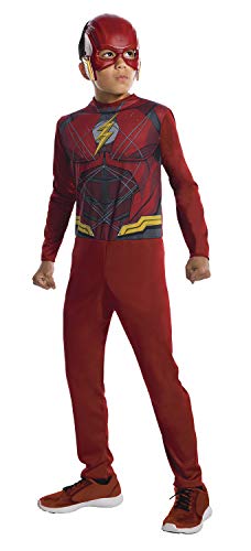 Rubies - Disfraz de Flash superhéroe para niños, infantil 8-10 años ( 630860-L)
