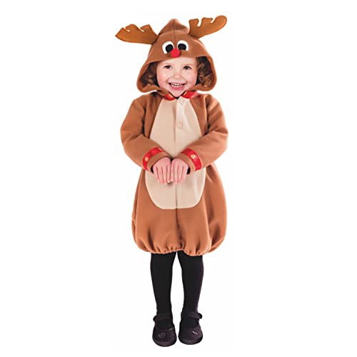 Fun Shack Disfraz Reno Niño y Niña Rudolph, Disfraz Navidad Niños Talla 1-2 Años
