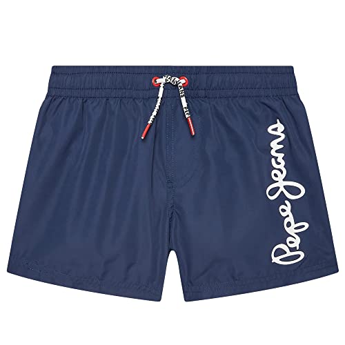 Pepe Jeans Gustave Bañador para Hombre, Azul (Indigo), 14 Years para Niños