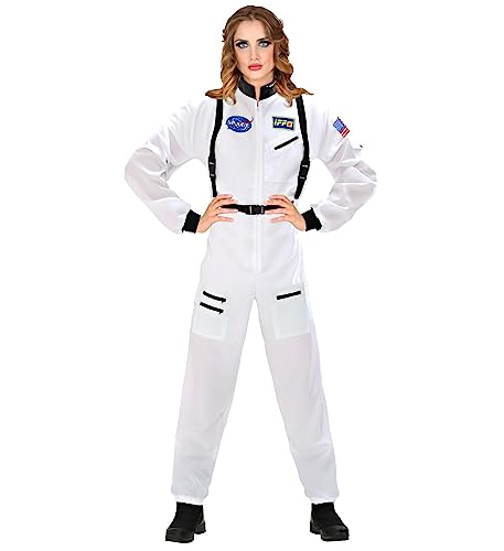W WIDMANN - Disfraces de Astronauta, traje espacial, blanco, mono, espacio exterior, chica del espacio, viajero del espacio, disfraces de carnaval