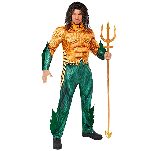 amscan 9915778 - Disfraz oficial de Aquaman para hombre, talla L