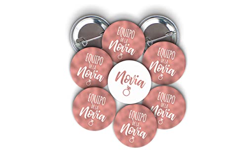 Chapas despedida de soltera, accesorios despedida soltera, pack 15 chapas oro rosa, complementos despedida novia, regalos despedida de soltera, accesorios amigas de la novia, kit despedida soltera