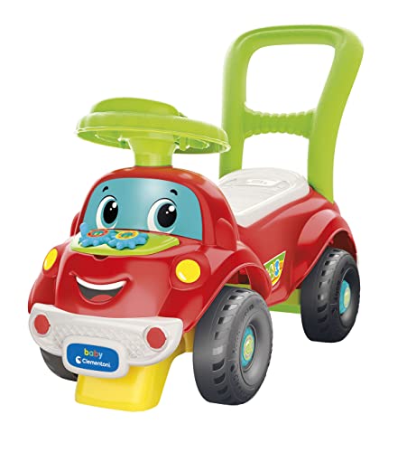 Clementoni- Correpasillos 3 en 1, Coche Fabricado de Materiales reciclados 100%, a Partir de 1 año (17663), Multicolor