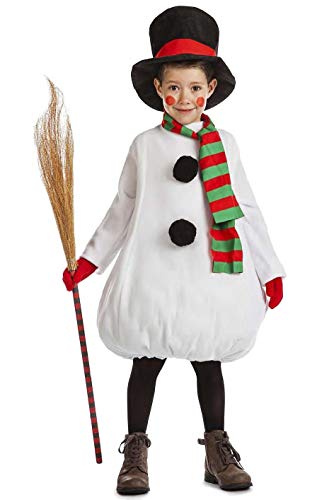 Kimokawaii Disfraz MUÑECO DE Nieve Talla 10-12 AÑOS TAMAÑO Infantil