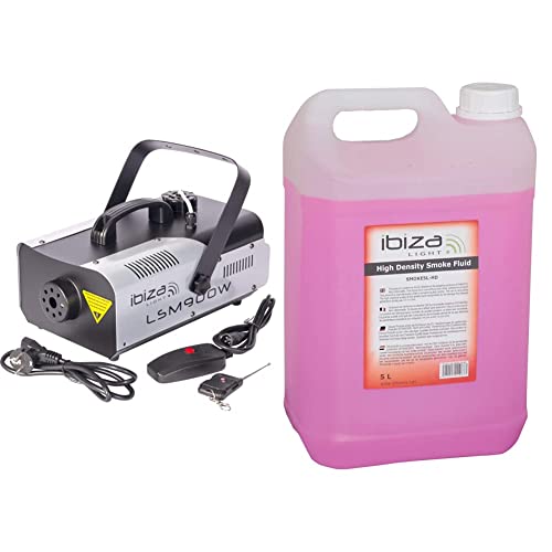 Ibiza LSM900WMaquina de humo + SMOKE5L-HDLiquido de Humo de Alta Densidad 5L