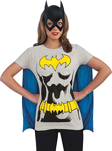 Rubies Conjunto de Camiseta Oficial de Batman para Mujer, Disfraz para Adulto, Talla L