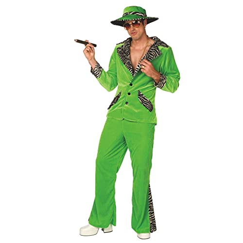 MORPH Costumes Disfraz Años 70 Hombre Verde, Disfraces Años 70, Disfraz Chulo, Disfraz Carnaval Hombre Talla L