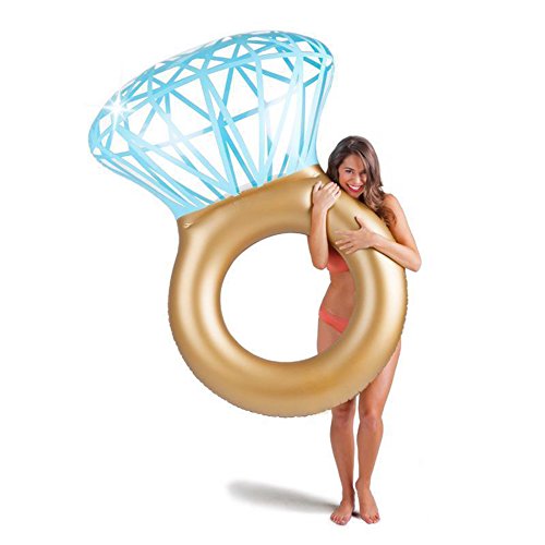 WLZP Hinchable Colchonetas Piscina, Inflable Diamantes Gigante Flotador, Juguete para Fiestas de Piscina con Válvulas Rápidas, Fotografía Apoyos, Float Inflable para Adultos 55 X 47,2 X 15,7'