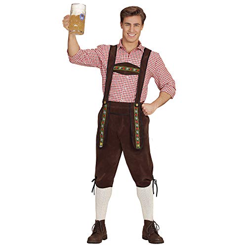 Widmann - Disfraz de bávaro, pantalón de cuero, fiesta de la cerveza, fiesta popular, fiesta temática, carnaval