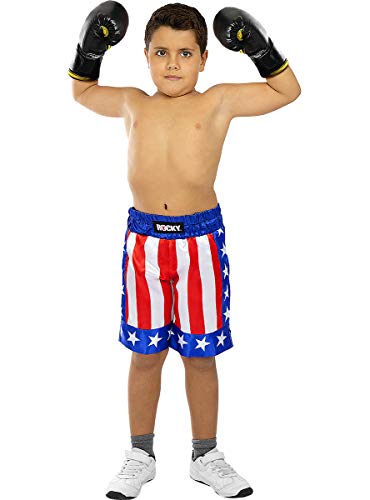 Funidelia | Disfraz de Rocky Balboa para niño Boxeo, Profesiones - Disfraz para niños y divertidos accesorios para Fiestas, Carnaval y Halloween - Talla 10-12 años - Azul
