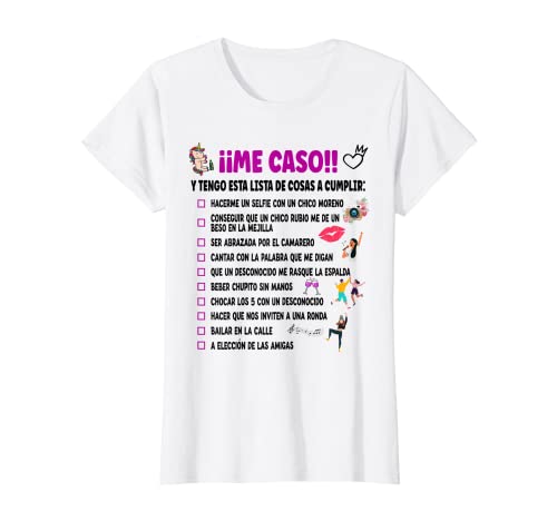 Mujer Lista Petición Boda Despedida Soltera Amigas Novia Accesorio Camiseta