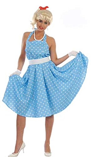 Disfraz Adulto MUJER AÑOS60 Vestido+cintu