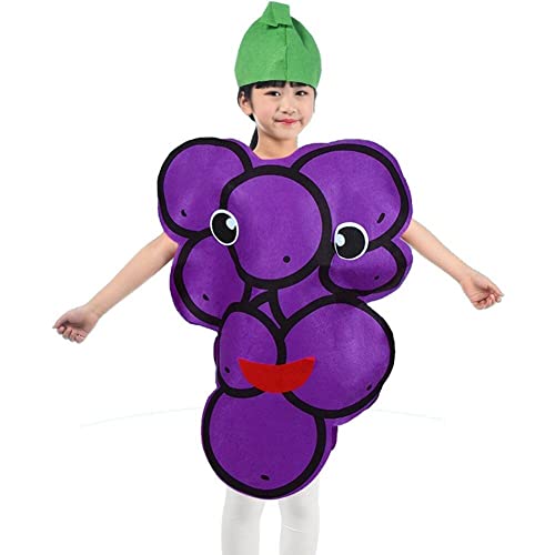 Kit De Disfraces De Frutas Para Niños Actividad De Vestuario De Uva Linda