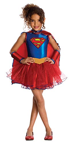 Rubies - Disfraz oficial de Supergirl con tutú de la serie de TV Superhero Girls para niña