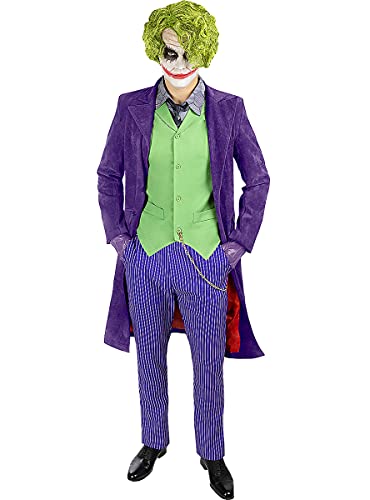 Funidelia | Disfraz de Joker El Caballero Oscuro - Diamond Edition para hombre ▶ Superhéroes - Disfraz para adultos y divertidos accesorios para Fiestas, Carnaval y Halloween - Talla M - Morado