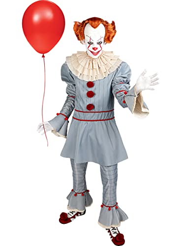 Funidelia | Disfraz de Pennywise - IT: Capítulo Dos para hombre Películas de miedo - Disfraz para adultos y divertidos accesorios para Fiestas, Carnaval y Halloween - Talla M - Gris/Plateado