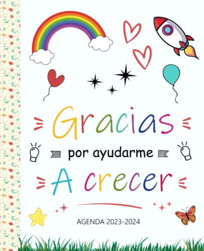 Agenda Maestra 2023 2024: Organizador Planificador Semanal | Regalo Personalizado de fin de año para agradecer a maestras y profesores | Cuaderno del profesor 2023/2024 | una Semana en 2 Páginas