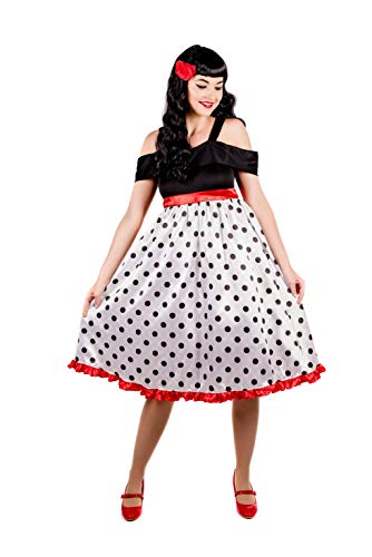 Fun Shack Disfraz Años 50 Mujer Rock and Roll, Disfraz Mujer Carnaval Disponible en Talla M