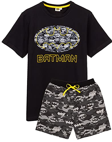 DC Comics Batman Pajamas Camo Mens Pista Corte O Larga PJS
