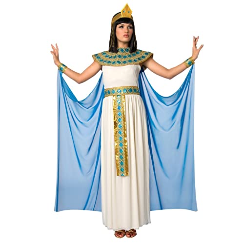 Morph Costumes Disfraz Cleopatra Mujer Azul, Disfraz Egipcia Mujer, Disfraces Egipcios, Diosa Egipcia Mujer, Disfraz Carnaval Mujer Talla L