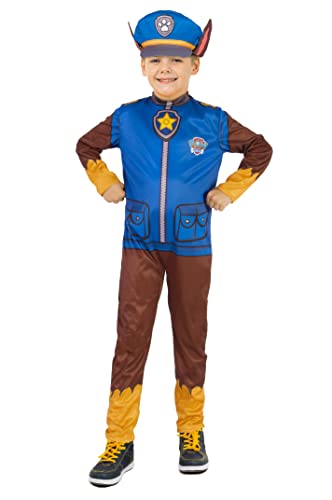 Chase disfraz niño original Paw Patrol Patrulla Canina (Talla 3-4 años) con sombrero