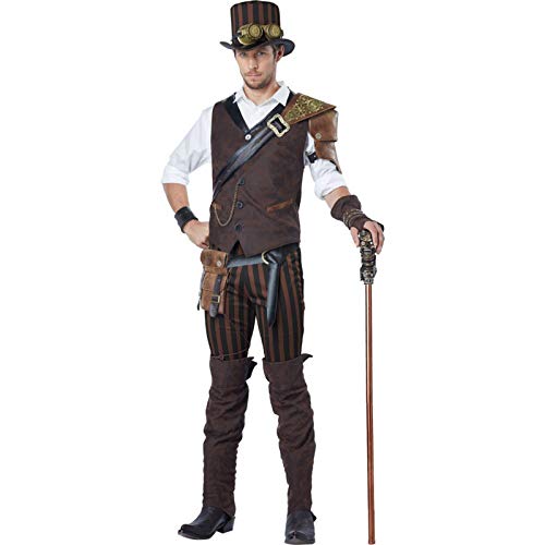 California Costumes 01508XL STEAMPUNK ADVENTURER - Disfraz de adulto (talla XL), color marrón