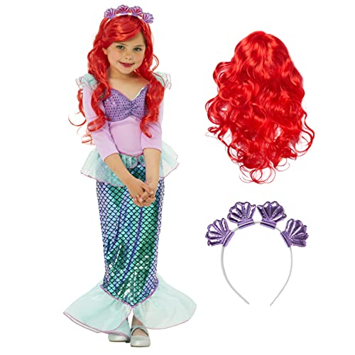 Morph Disfraz Sirena Niña, Disfraz Sirenita Niña, Disfraz Ariel Niña, Disfraces Sirena Niña, Traje De Sirenita, Vestido Sirena Niña, Disfraz Carnaval Niña Talla S