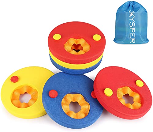 SKYSPER 6 Piezas Manguitos de Natación para Niños Flotador Bebe Piscina Discos Flotantes Hechos de Espuma con Certificación Seguridad Aprender a Nadar