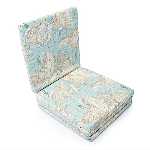 MIMUSELINA | Colchoneta Bebe Suelo | Colchoneta Infantil 100% Plegable | Colchoneta Grande 120x120 cm | Extra Gruesa con acolchado de 4,5cm | Perfecta para Jugar, Gateo y la estimulación del Bebé