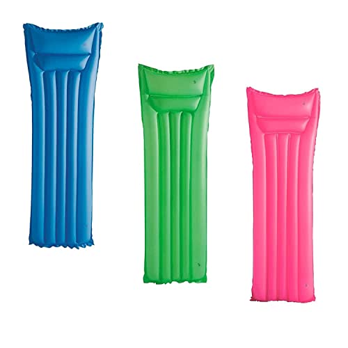 BESTWAY 44007 - Colchoneta Hinchable Colores Mate 183x69 cm, Multicolor