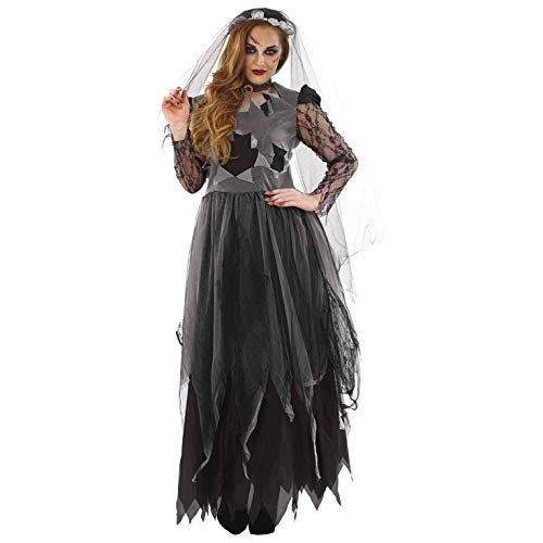 Fun Shack Disfraz de Novia Cadaver Mujer, Disfraces Novia Cadaver, Vestido Novia Cadaver, Traje Novia Cadaver, Disfraz Halloween Mujer Talla S