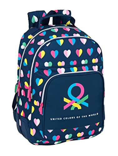MOCHILA DOBLE ADAPT.CARRO BENETTON 'CORAZONES'