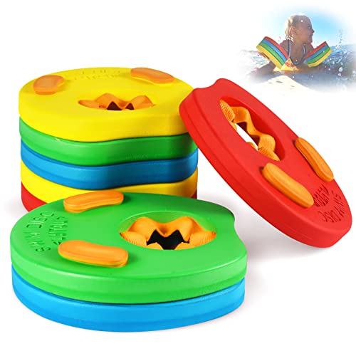 Manguitos de Natación para Niños, Discos para Niños de Brazo, Brazaletes de Natación,(Niños de 3-9 Años, 32 kg, 8pcs) Manguitos de Natación, Flotador para Bebe, Flotador de Brazos para Niños
