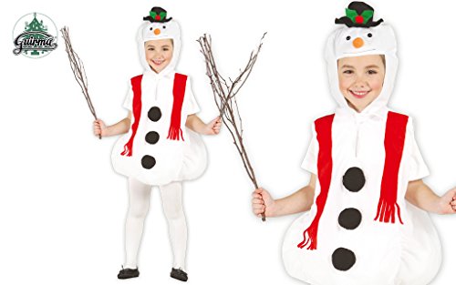 Disfraz de muñeco de nieve infantil 5-6 años