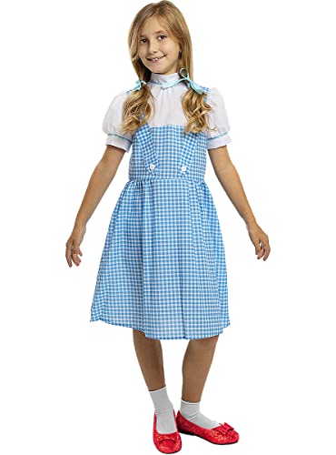 Funidelia | Disfraz de Dorothy - El Mago de Oz para niña ▶ Disfraz para niños y divertidos accesorios para Fiestas, Carnaval y Halloween - Talla 5-6 años - Azul