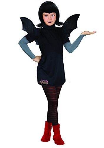Ciao-Mavis Dracula Hotel Transylvania Disfraz Vampiro niña (Talla 8-10 años) con Peluca, Color Negro, (11156.8-10)